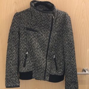 Wool black and white jacket